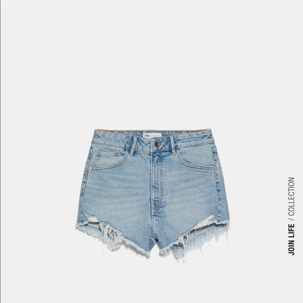 Zara Denim High Rise Shorts